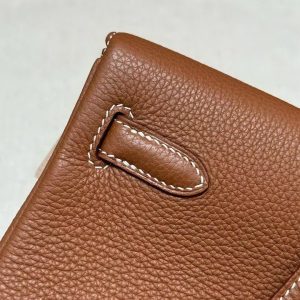 Hermes Kelly Ado Backpack Handmade In Togo Calfskin Leather Gold Hardware ck37 Gold - Image 15