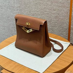 Hermes Kelly Ado Backpack Handmade In Togo Calfskin Leather Gold Hardware ck37 Gold - Image 3