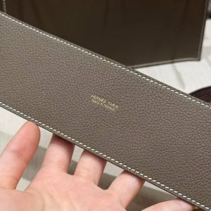 Hermes Kelly Danse 22 Bag Handmade In Evercolor Calfskin Leather Gold Hardware 18 Etoupe - Image 13