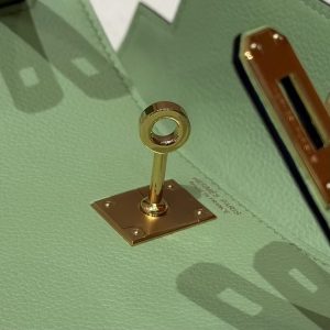 Hermes Kelly Danse 22 Bag Handmade In Evercolor Calfskin Leather Gold Hardware 3i Vert Criquent - Image 10