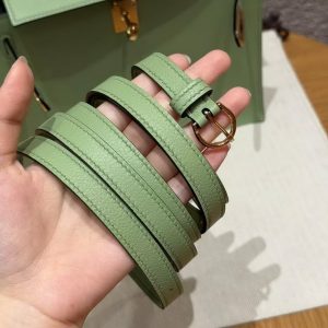 Hermes Kelly Danse 22 Bag Handmade In Evercolor Calfskin Leather Gold Hardware 3i Vert Criquent - Image 6