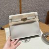 Hermes Kelly Danse 22 Bag Handmade In Evercolor Calfskin Leather Gold Hardware 8L Beton
