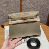 Hermes Kelly Danse 22 Bag Handmade In Evercolor Calfskin Leather Gold Hardware 8Q Beige Marfa
