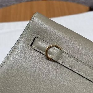 Hermes Kelly Danse 22 Bag Handmade In Evercolor Calfskin Leather Gold Hardware 8Q Beige Marfa - Image 7