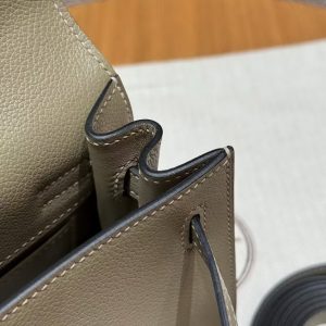 Hermes Kelly Danse 22 Bag Handmade In Evercolor Calfskin Leather Gold Hardware 8Q Beige Marfa - Image 5