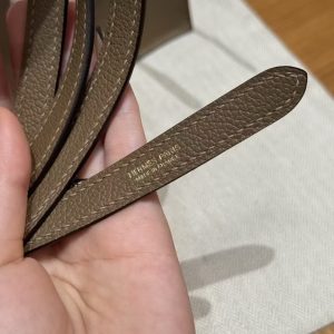 Hermes Kelly Danse 22 Bag Handmade In Evercolor Calfskin Leather Gold Hardware D0 Beige de Weimar - Image 4