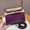 Hermes Kelly Danse 22 Bag Handmade In Evercolor Calfskin Leather Gold Hardware P9 Anemone
