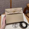 Hermes Kelly Danse 22 Bag Handmade In Evercolor Calfskin Leather Gold Hardware S2 Trench