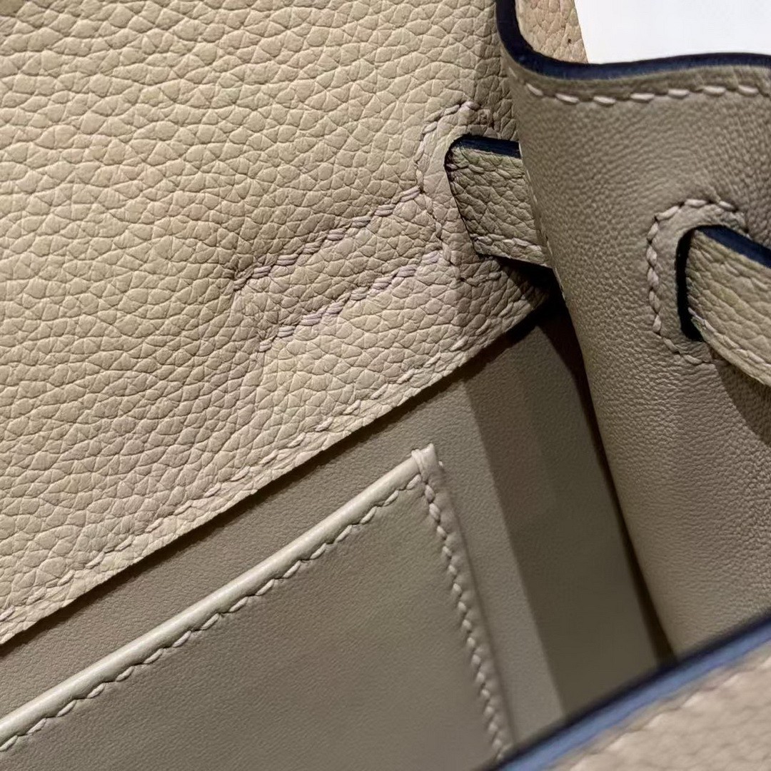 Hermes Kelly Danse 22 Bag Handmade In Evercolor Calfskin Leather Gold Hardware S2 Trench - Image 19
