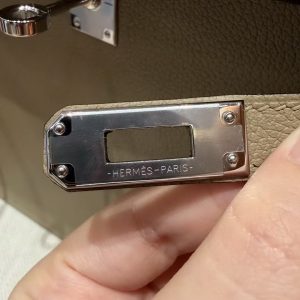 Hermes Kelly Danse 22 Bag Handmade In Evercolor Calfskin Leather Silver Hardware 8Q Beige Marfa - Image 12