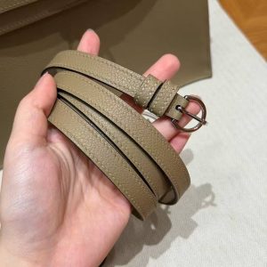 Hermes Kelly Danse 22 Bag Handmade In Evercolor Calfskin Leather Silver Hardware 8Q Beige Marfa - Image 6