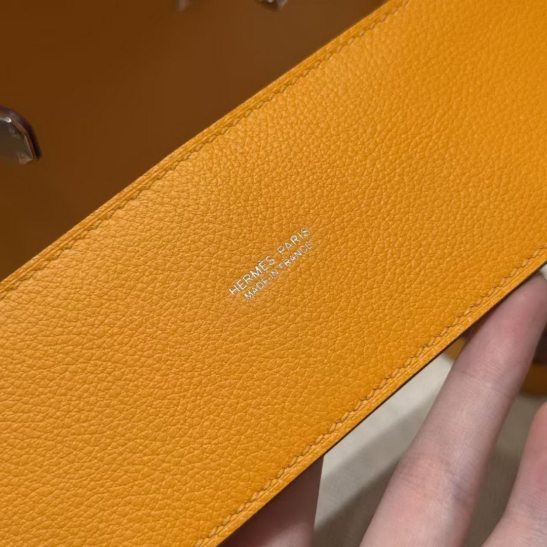 Hermes Kelly Danse 22 Bag Handmade In Evercolor Calfskin Leather Silver Hardware 9V Janne D’Or - Image 14