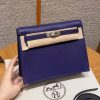 Hermes Kelly Danse 22 Bag Handmade In Evercolor Calfskin Leather Silver Hardware 9k lris