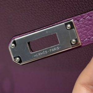 Hermes Kelly Danse 22 Bag Handmade In Evercolor Calfskin Leather Silver Hardware P9 Anemone - Image 13