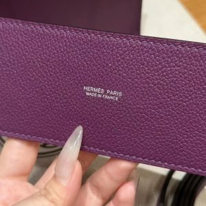 Hermes Kelly Danse 22 Bag Handmade In Evercolor Calfskin Leather Silver Hardware P9 Anemone - Image 12