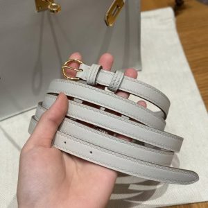 Hermes Kelly Danse 22 Bag Handmade In Swift Calfskin Leather Gold Hardware 80 Pearl Gray - Image 5