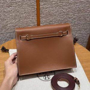 Hermes Kelly Danse 22 Bag Handmade In Swift Calfskin Leather Gold Hardware ck37 Gold - Image 2