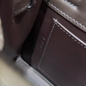 Hermes Kelly Danse 22 Bag Handmade In Swift Calfskin Leather Silver Hardware 0G Rouga Seller - Image 18