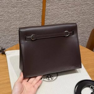 Hermes Kelly Danse 22 Bag Handmade In Swift Calfskin Leather Silver Hardware 46 Ebene - Image 2