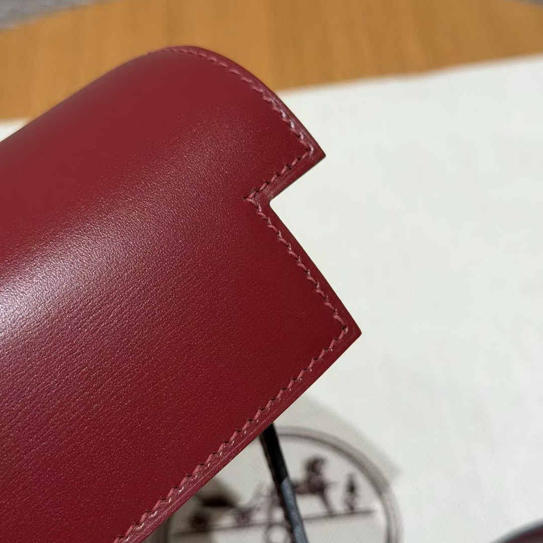 Hermes Kelly Elan Handmade In Box Calfskin Leather Gold Hardware 55 Rouge H - Image 6