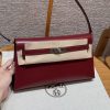 Hermes Kelly Elan Handmade In Box Calfskin Leather Silver Hardware 55 Rouge H