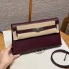 Hermes Kelly Elan Handmade In Chèvre Leather Silver Hardware 57 Bordeaux