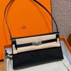 Hermes Kelly Elan Handmade In Chèvre Leather Silver Hardware 89 Noir