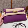 Hermes Kelly Elan Handmade In Epsom Calfskin Leather Gold Hardware P9 Anemone