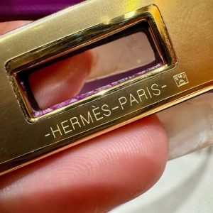Hermes Kelly Elan Handmade In Epsom Calfskin Leather Gold Hardware P9 Anemone - Image 10