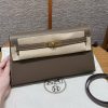 Hermes Kelly Elan Handmade In Madame Calfskin Leather Gold Hardware 18 Etoupe