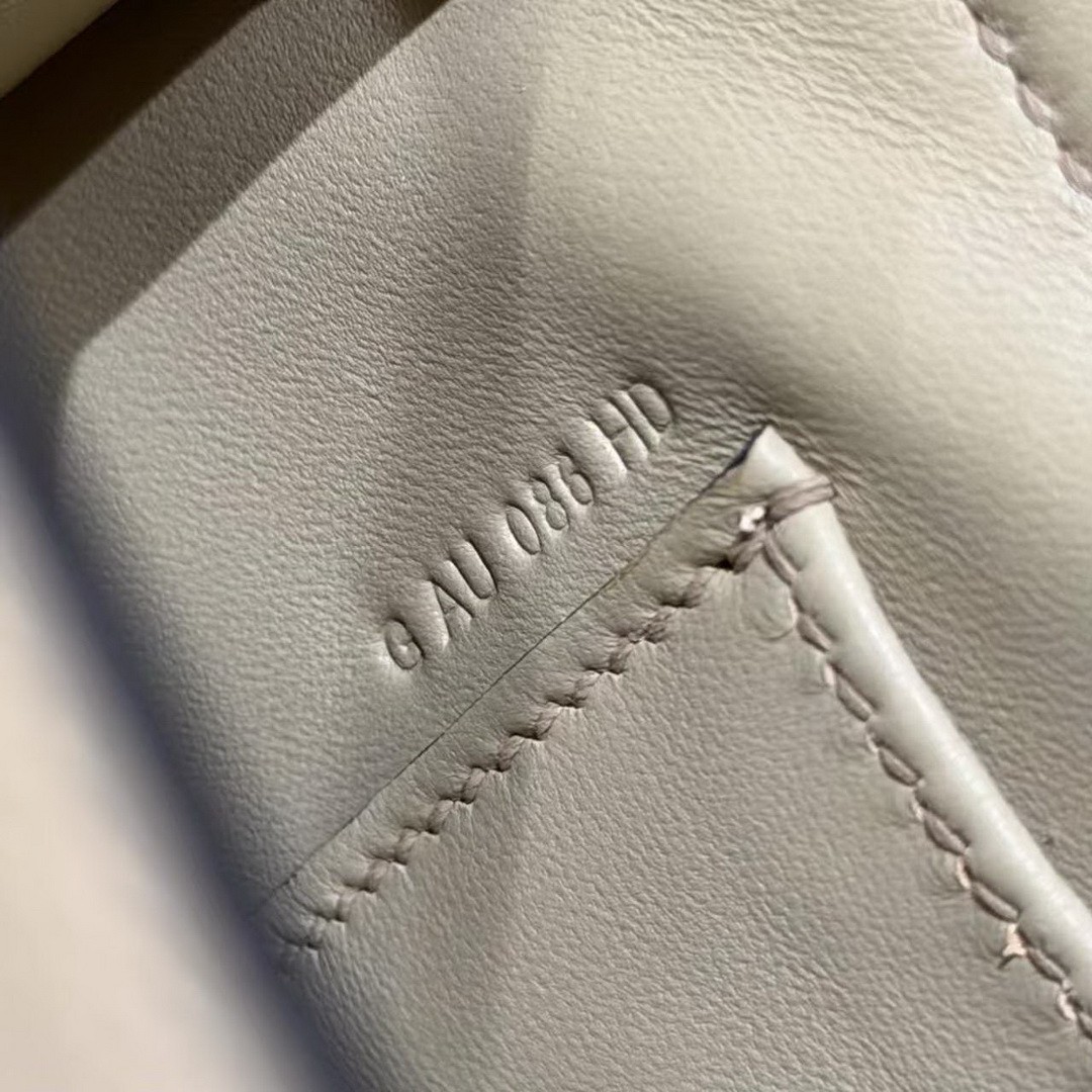 Hermes Kelly Elan Handmade In Madame Calfskin Leather Silver Hardware S2 Trench - Image 12