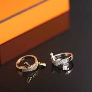 Hermes Kelly Gavroche Ring Rose Gold H222618B 00049 - Image 7