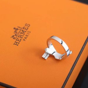Hermes Kelly Gavroche Ring Rose Gold H222618B 00049 - Image 4