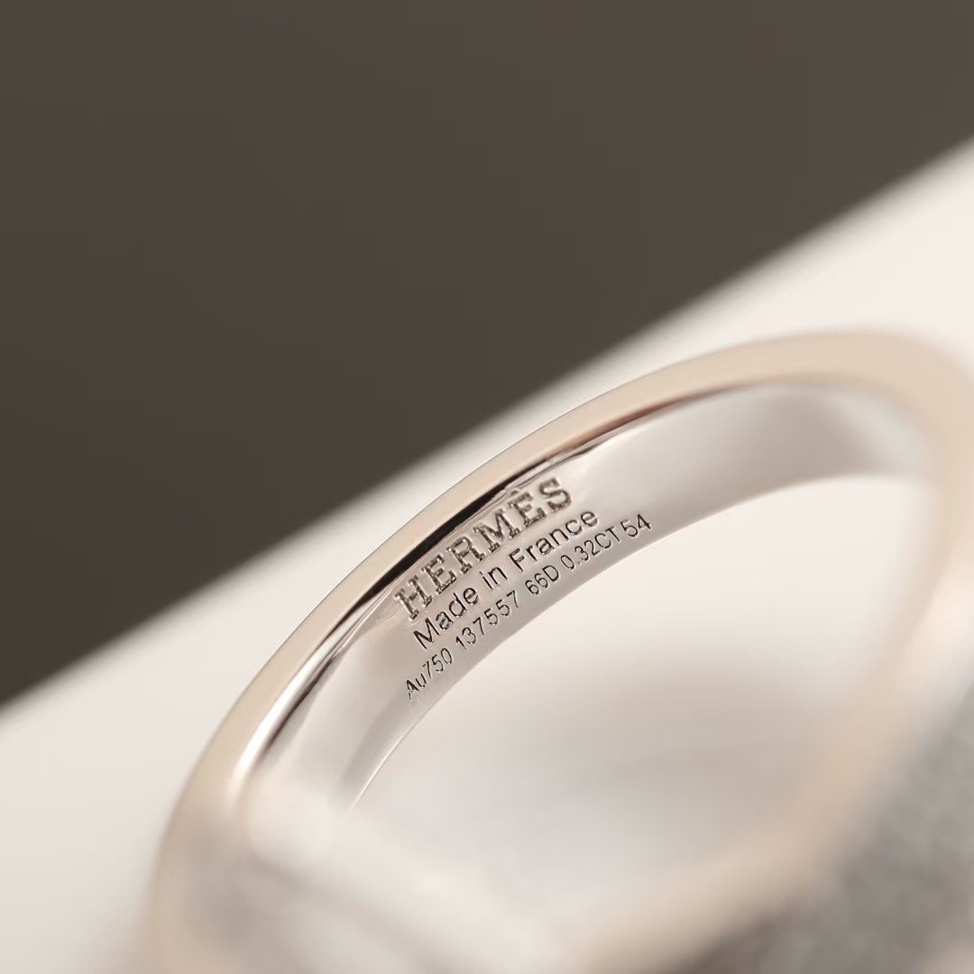 Hermes Kelly Gavroche Ring Rose Gold H222618B 00049 - Image 3