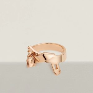 Hermes Kelly Gavroche Ring Rose Gold H222619B 00048