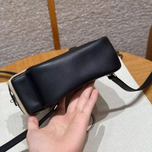 Hermes Kelly Jump Backpack Handmade In Swift Calfskin Leather Silver Hardware 89 Noir - Image 13