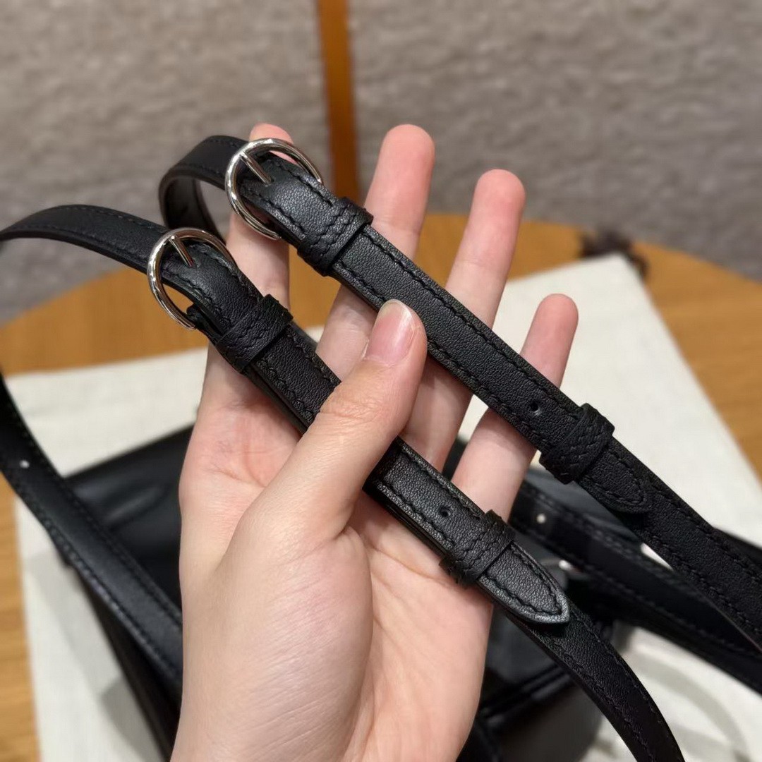Hermes Kelly Jump Backpack Handmade In Swift Calfskin Leather Silver Hardware 89 Noir - Image 3