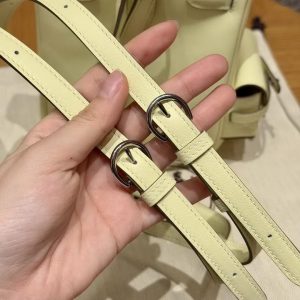 Hermes Kelly Jump Backpack Handmade In Swift Calfskin Leather Silver Hardware I8 Jaune Milton - Image 3