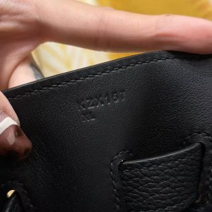 Hermes Kelly Maxi 42 Bag Handmade In Togo Calfskin Leather Silver Hardware 89 Noir - Image 18