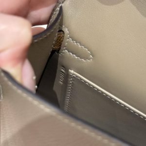 Hermes Kelly Mini 2 19 CM Bag Handmade In Epsom Calfskin Leather Gold Hardware 18 Etoupe 3G Alezan 4B Biscuit - Image 26