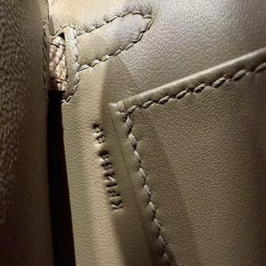 Hermes Kelly Mini 2 19 CM Bag Handmade In Epsom Calfskin Leather Gold Hardware 18 Etoupe 3G Alezan 4B Biscuit - Image 25