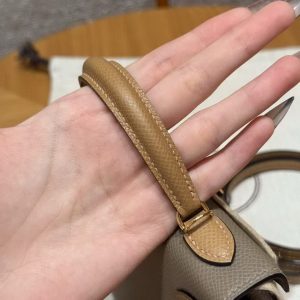 Hermes Kelly Mini 2 19 CM Bag Handmade In Epsom Calfskin Leather Gold Hardware 18 Etoupe 3G Alezan 4B Biscuit - Image 9