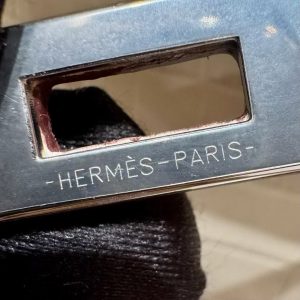 Hermes Kelly Mini 2 19 CM Bag Handmade In Matte Alligator Leather from Mississippi Sliver Hardware 3C Parchemin - Image 13