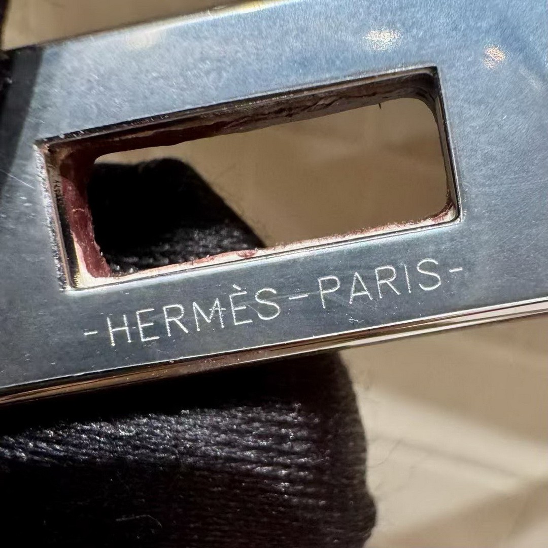 Hermes Kelly Mini 2 19 CM Bag Handmade In Matte Alligator Leather from Mississippi Sliver Hardware 3C Parchemin - Image 13