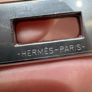 Hermes Kelly Mini 2 19 CM Bag Handmade In Epsom Calfskin Leather Silver Hardware 3Q Rose Sakura - Image 9
