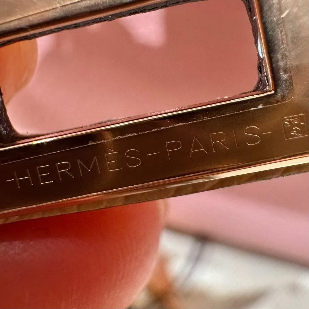 Hermes Kelly Mini 2 19 CM Bag Handmade In Chèvre Calfskin Leather Rose Gold Hardware 3Q Rose Sakura i2 Nata - Image 14