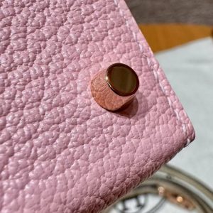 Hermes Kelly Mini 2 19 CM Bag Handmade In Chèvre Calfskin Leather Rose Gold Hardware 3Q Rose Sakura i2 Nata - Image 8