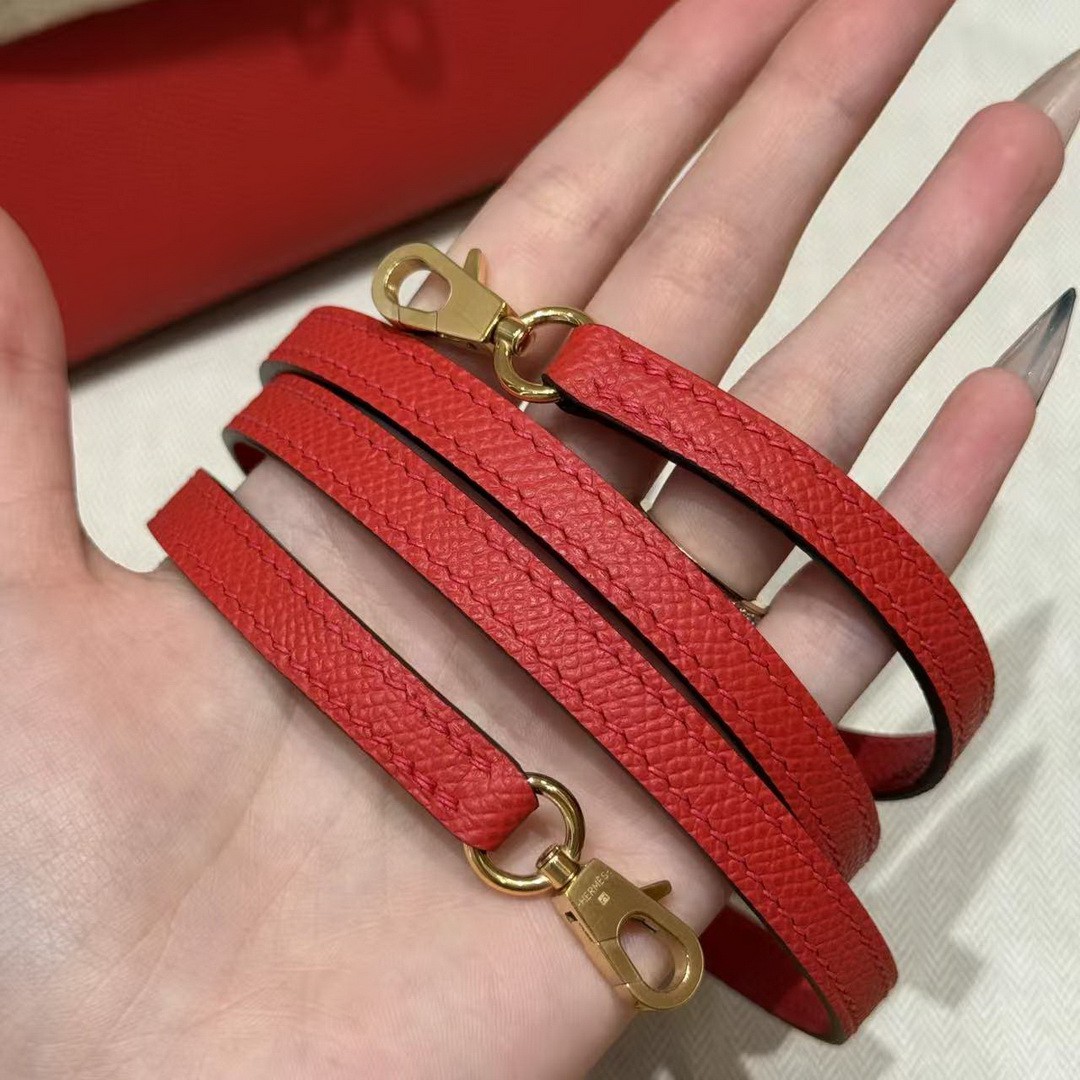 Hermes Kelly Mini 2 19 CM Bag Handmade In Epsom Calfskin Leather Gold Hardware S3 Rouge Coeur - Image 7