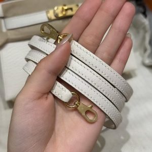 Hermes Kelly Mini 2 19CM Bag Handmade In Chèvre Calfskin Leather Gold Hardware 0T Mushroom - Image 6