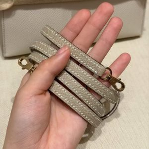 Hermes Kelly Mini 2 19CM Bag Handmade In Epsom Calfskin Leather Gold Hardware 10 Craie S2 Trench - Image 4